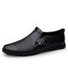 Mens Casual Genuine Leather Shoes Soft Slip on Loafers Non Slip Breathable Driving Flats Spring Walking Business Shoes Mocassin
