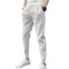2023 Autumn Men's Striped Slim Fit Tapered Casual Nine-Point Pants - Trendy Internet Celebrity Style