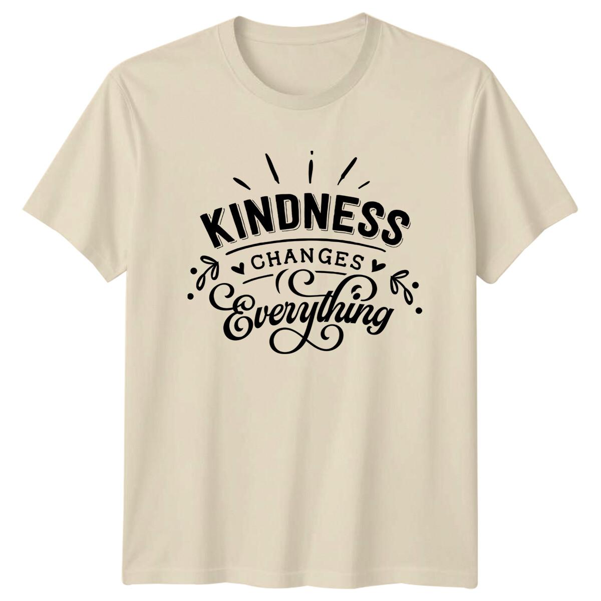 Kindness Changes Everything Quote Graphic T-Shirt M