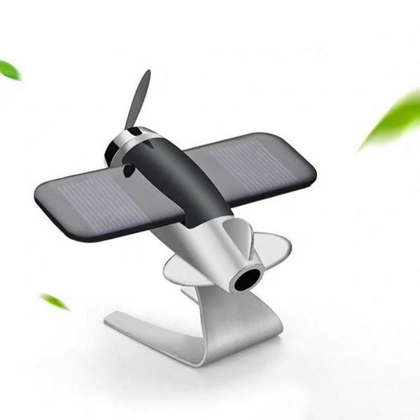 Everyshine Infinite Power Vehicle Solar Propeller Airplane, Black, 1 piece,Korean Car Acc
