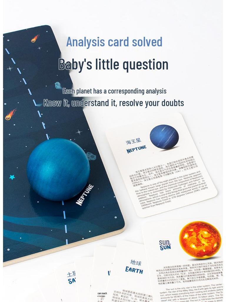 Planet Matching Puzzle: Early Education Toy for Kindergarten - Cognitive Solar System with Eight Planets