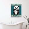 Your Butt Napkins Pig Lady Funny Humorous Retro Bathroom Wall Art Poster Print Toilet Animal Canvas Painting Room Home Decor