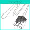 Classic Appeal Stainless Steel Always Remember Pendant Necklace For Family