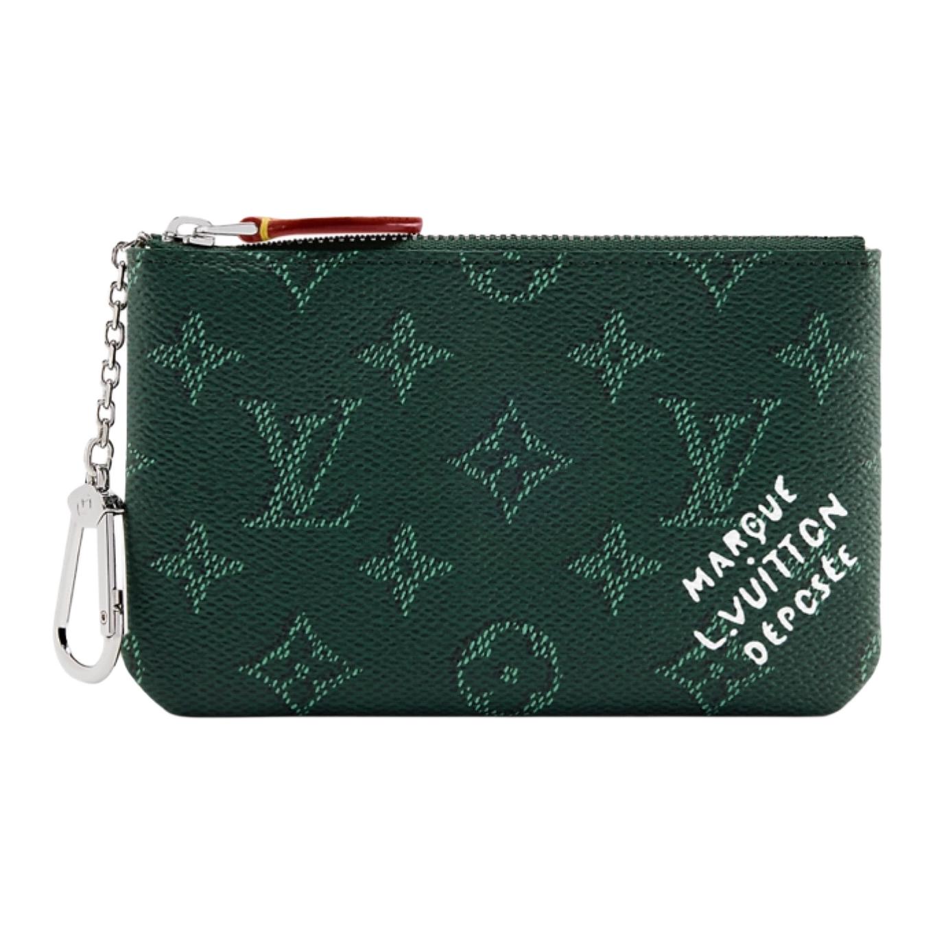 

Louis Vuitton Key Pouch S Epicea Monogram Canvas Men Pouches Green M27141 Basic Set (Bag+Dust Bag)