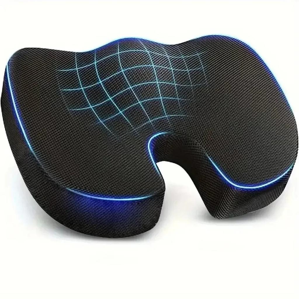 Car Seat Cushion Office Memory Foam Cushion Ergonomic Coccyx Cushion Office Support Sedentary Cushion Student Butt Cushion