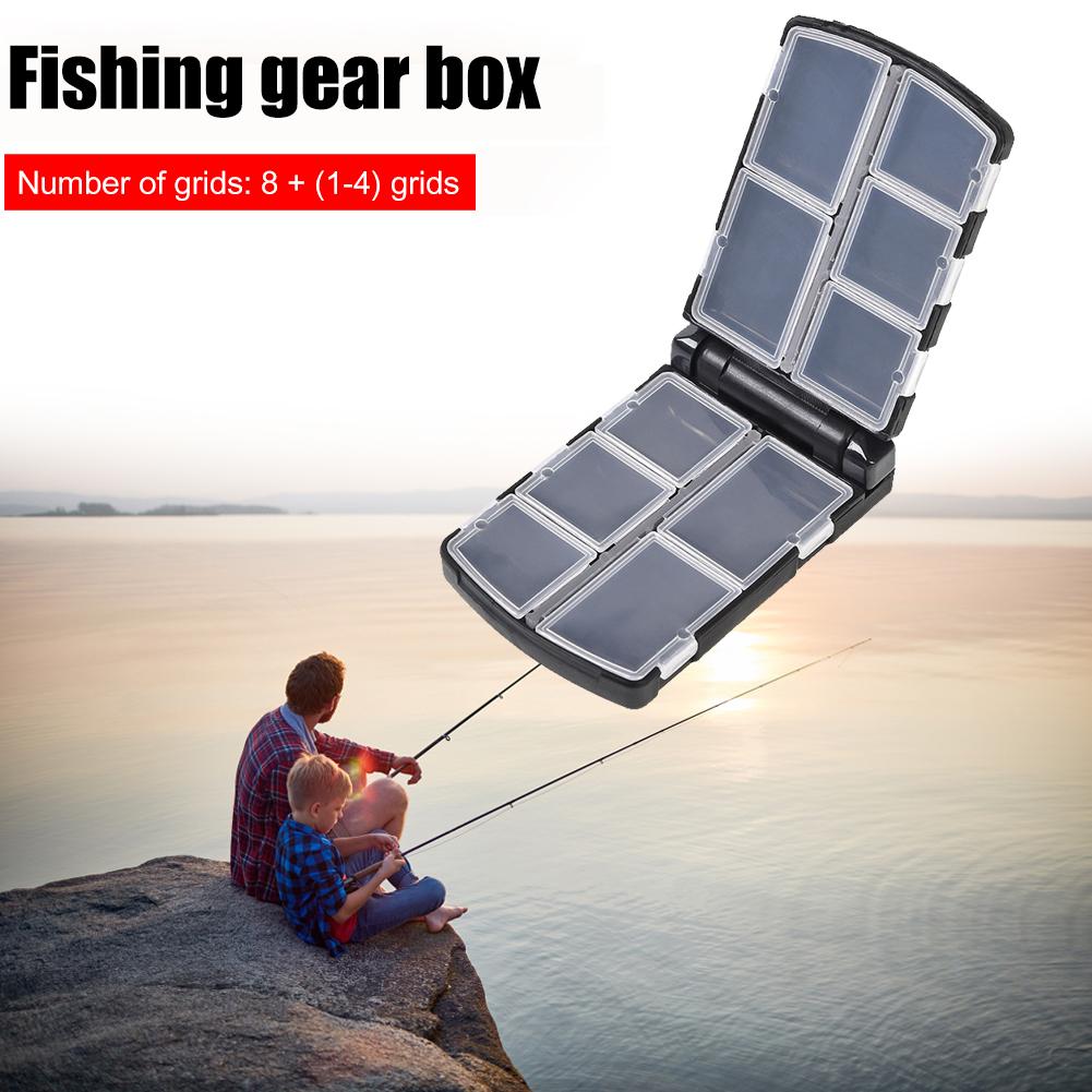 Multi-compartment Fishing Tackle Boxes Storage Case Semi-Automatic Opening ABS Fish Spoon Hook Bait Storage Case