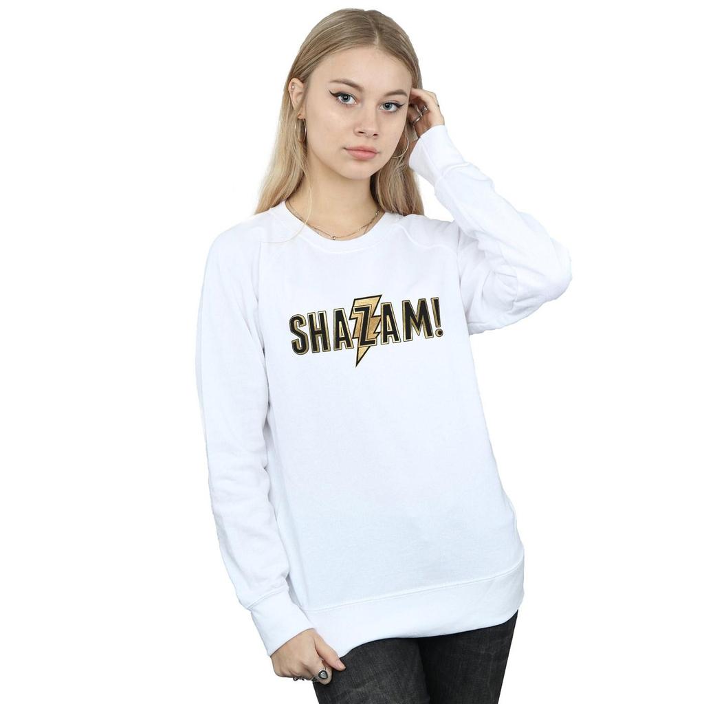 DC Comics Womens/Ladies Shazam Text Logo Sweatshirt