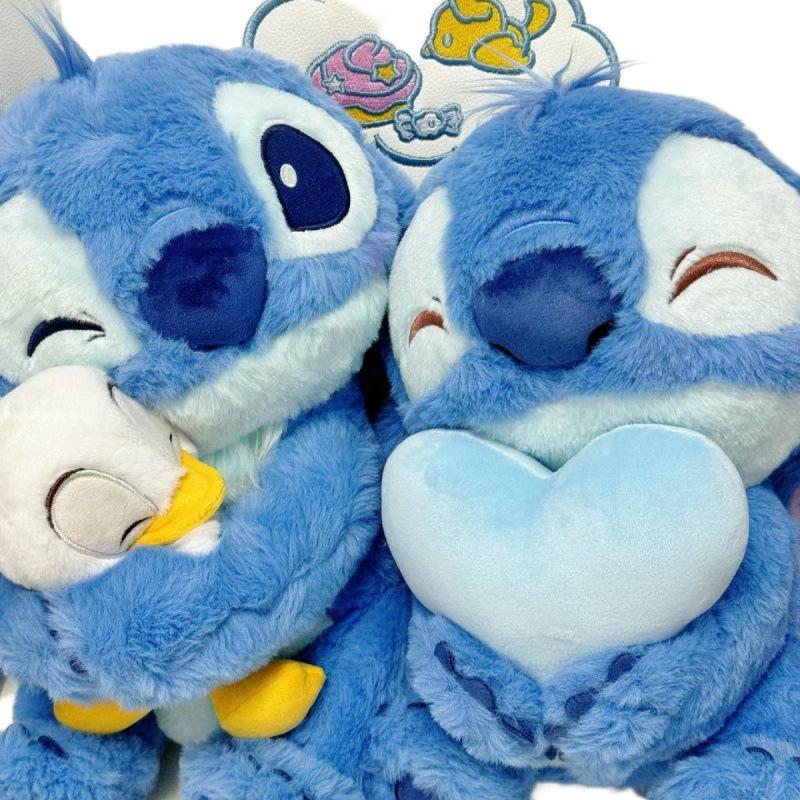 Stitch Plush Toy with Heart, Super Soft Long Pile Fabric, 30/40/50/70/90cm Multiple Sizes, Birthday Valentine's Day Gift