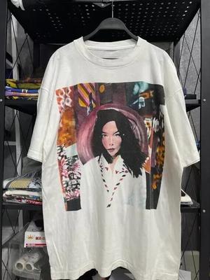 Vintage Bjork Post Tour T Shirt White Unisex Tshirt Men Women S5XL Unisex T-Shirt