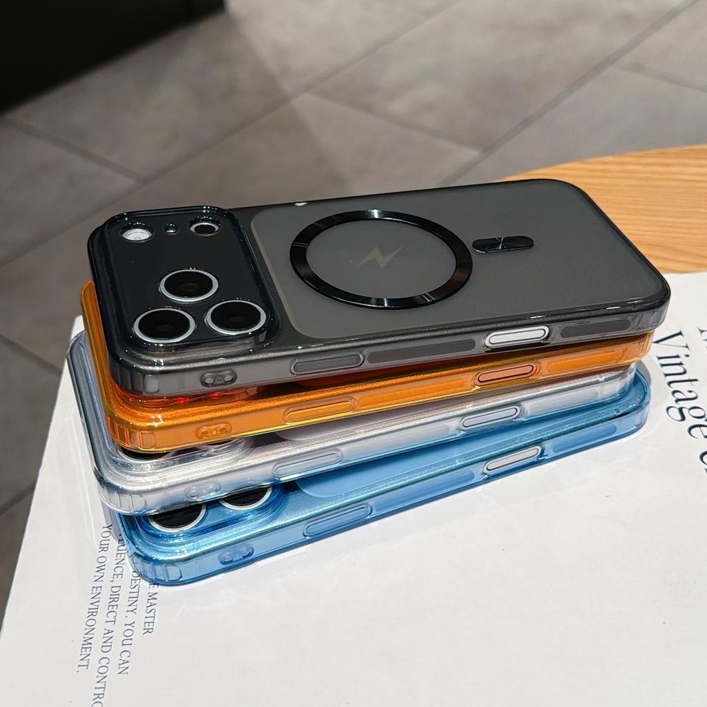 Magnetic Ring Clear Phone Case For Xiaomi Redmi 15C 14C 13C 12C 12 13 15 15A 5G A7 Pro A5 A4 A3 A2 A1 Plus A3X Soft Matte Cover