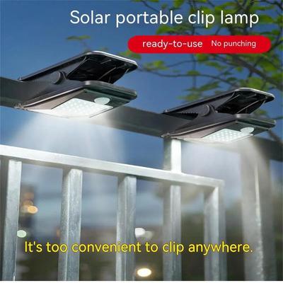 LED solární zahradní světlo Venkovní nástěnná nástěnná nástěnná lampa Světlo se senzorem pohybu IP65 Vodotěsné kempingové světlo na terasu na kempování