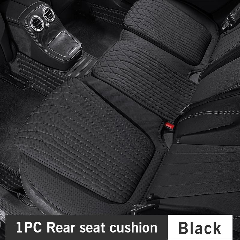 For Tesla Car Cushion Nappa Leather Breathable Non-slip Car Seat High Rebound Pad Seat Cushion Four Seasons Universal Auto Seat