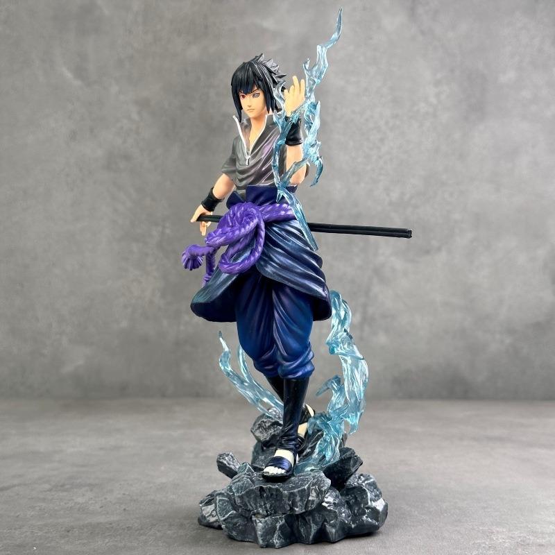23cm Naruto Anime Figure Uzumaki Naruto Uchiha Sasuke Action Model Pvc Statue Desktop Ornament Collection Toys Gift