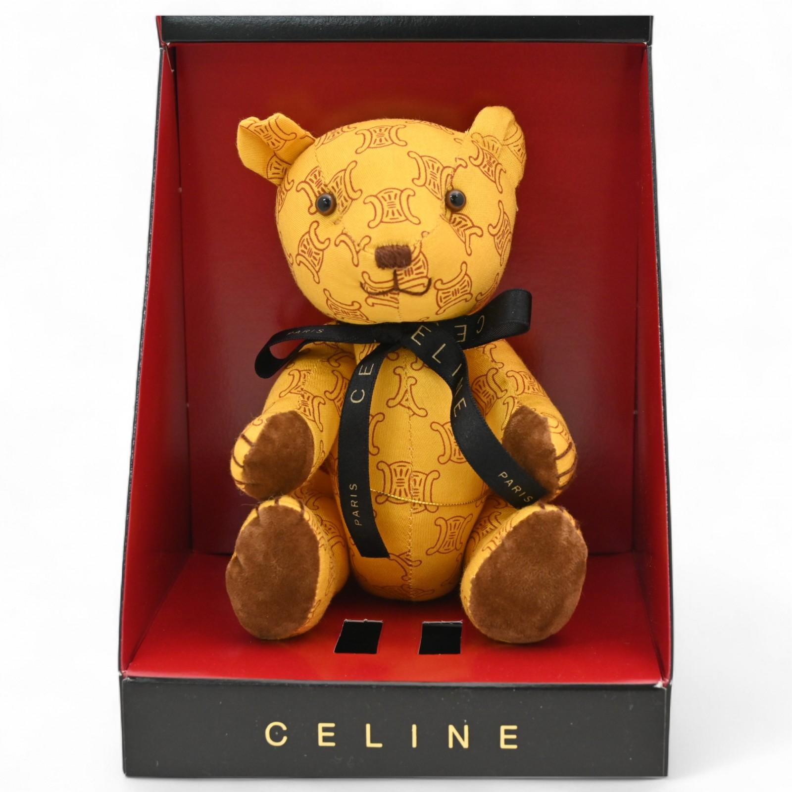 

Оригинальный плюшевый мишка CELINE Triomphe, желтый, коллекционный ce4504dd