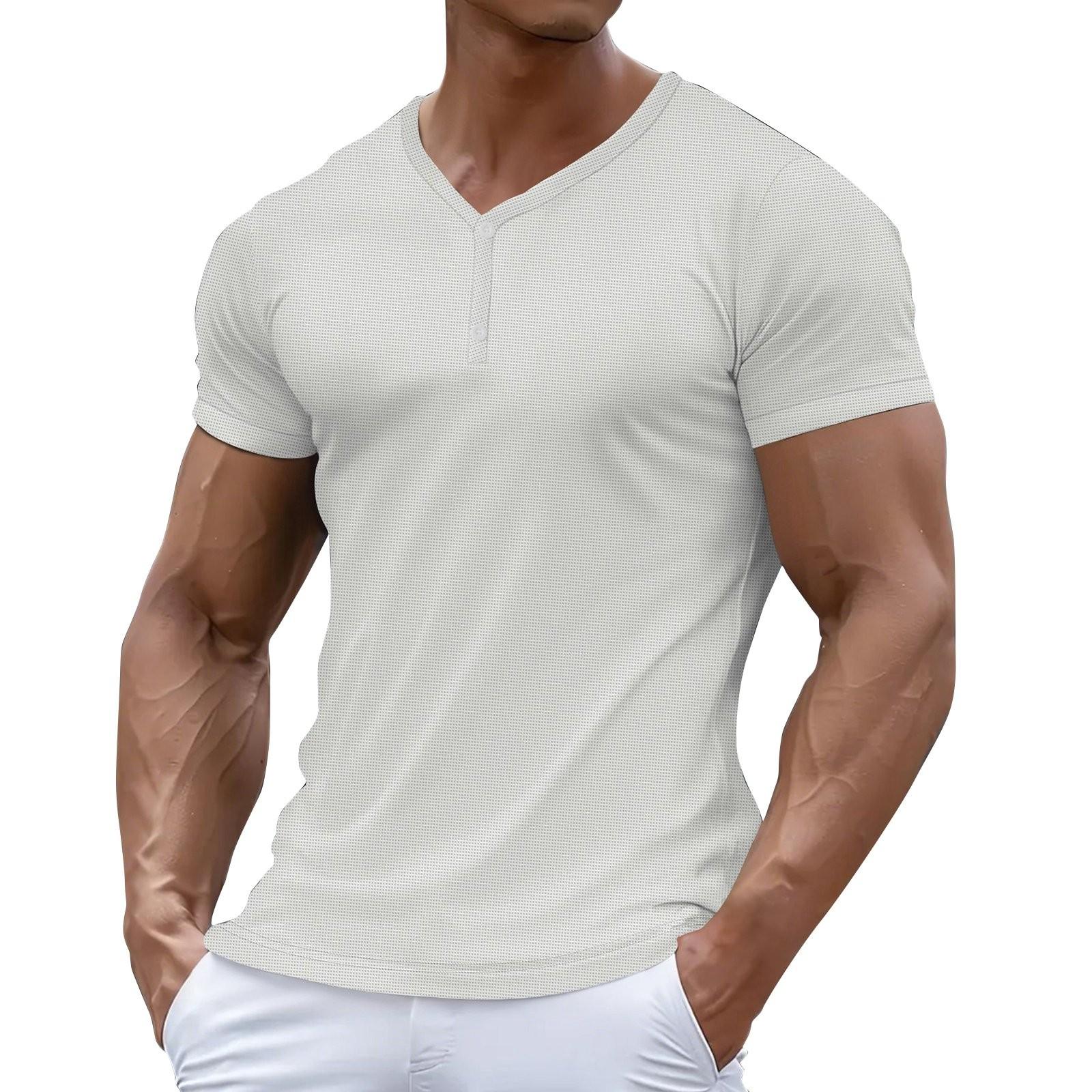 

Мужская летняя однотонная рубашка с коротким рукавом и воротником на пуговицах, мужская повседневная модная рубашка XXL белый