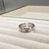 Cute Dog Cat Opening Ring Dull Polish Valentine's Day Gift Unique Animal Couple Ring  Women Men