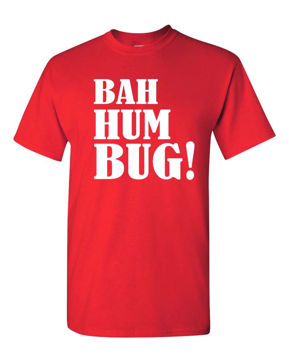 BAH HUM BUG Merry Christmas Holiday Men s Tee Shirt 1531 S