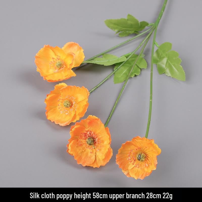 Wedding Aisle Decor: Orange Artificial Hydrangea Bouquet