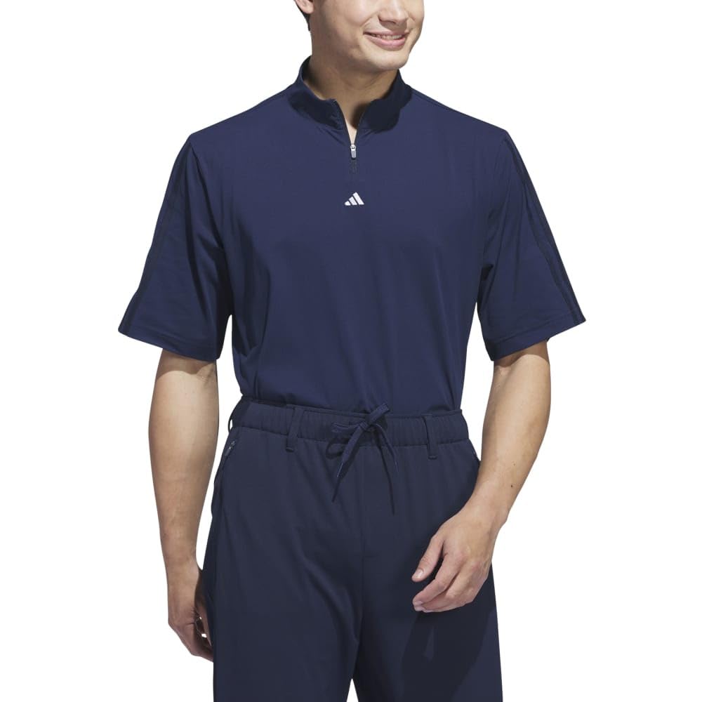 

Adidas Golf ULT365 Twist Knit Pickeroos Fit Zip Collegiate Navy Moc, Men s,