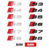 QR6 ABS Car Body Rear Trunk S3 S4 S5 S6 S7 S8 Emblem Sticker for M6 Sline A4 A5 S3 S5 A3 8p 8v b6 b8 S8 S4 B9 C7 Auto Accessories