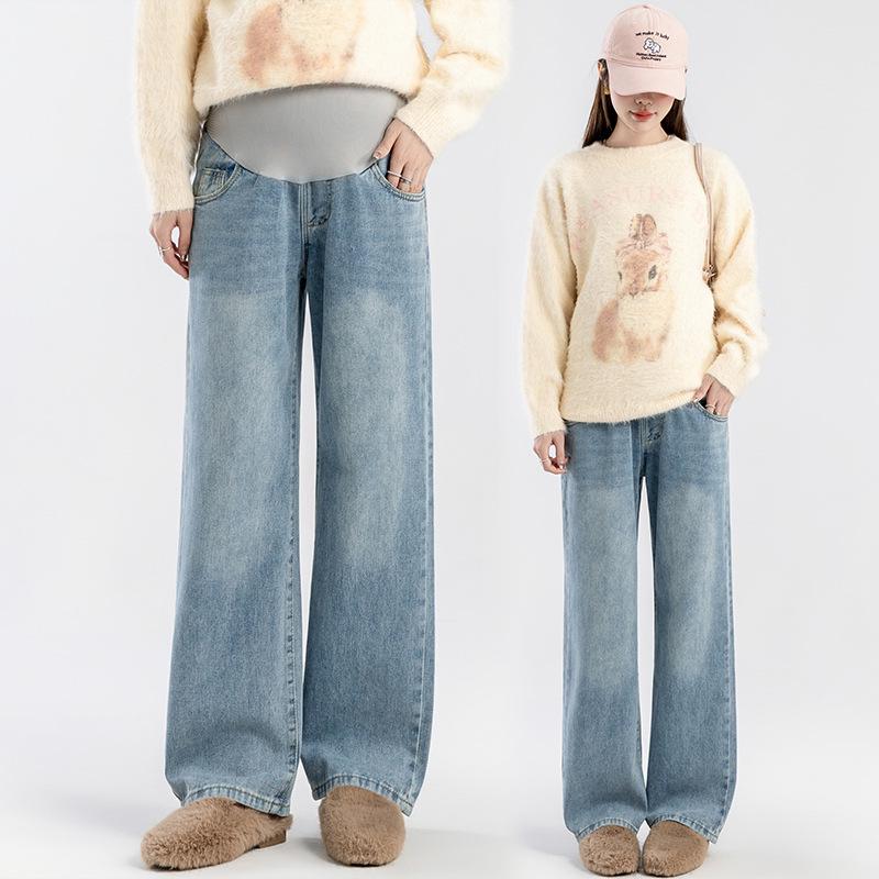 

Maternity Honeycomb Seamless Support Denim Jeans - Cement Gray XL
