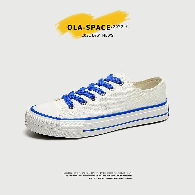 Fashion New Arrival Summer Fashion Women Flats Shoes All Black White Red Casual Shoes Womens Canvas Sneakers Lace-Up Shoes