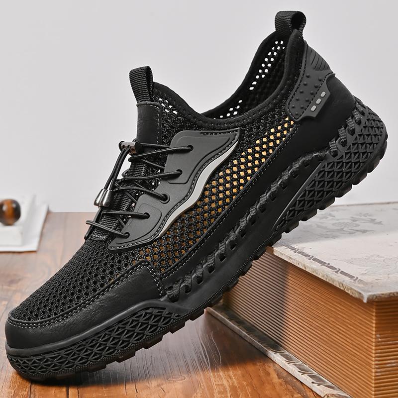 Fashion Lightweight Outdoor Man Hiking Shoes Anti-slip Men's Sneakers All-match Mesh Flats Treking Footwear Breathable Men Casual Shoes