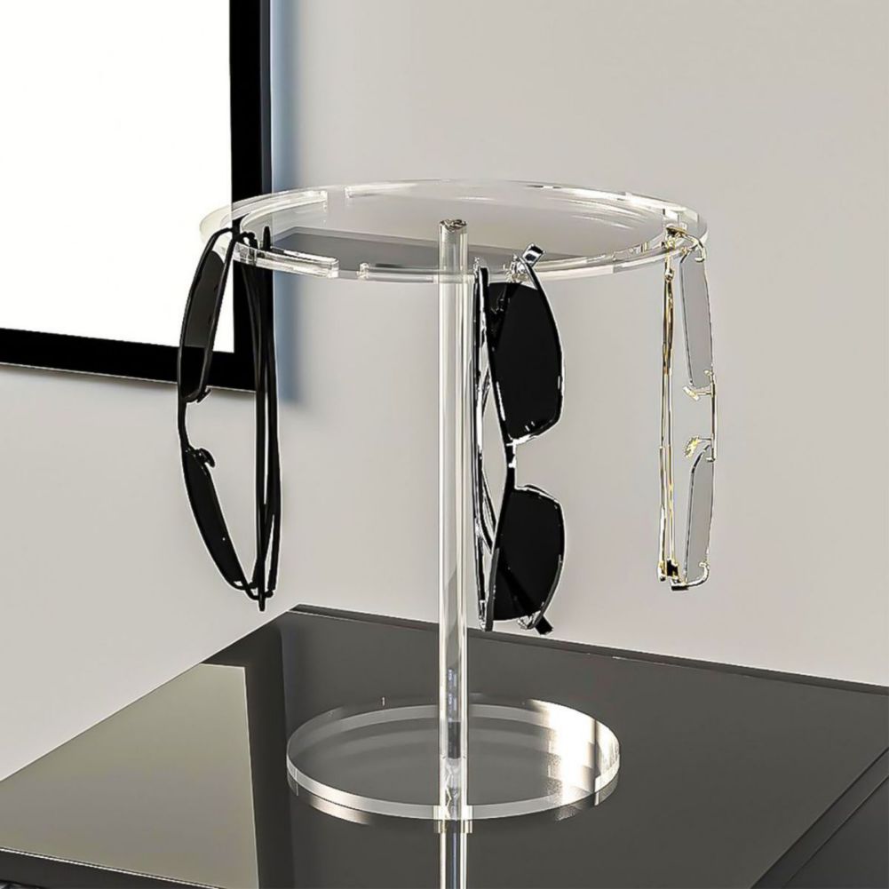 Acrylic Glasses Display Stand 360 Degree Rotation Jewelry Display Rack