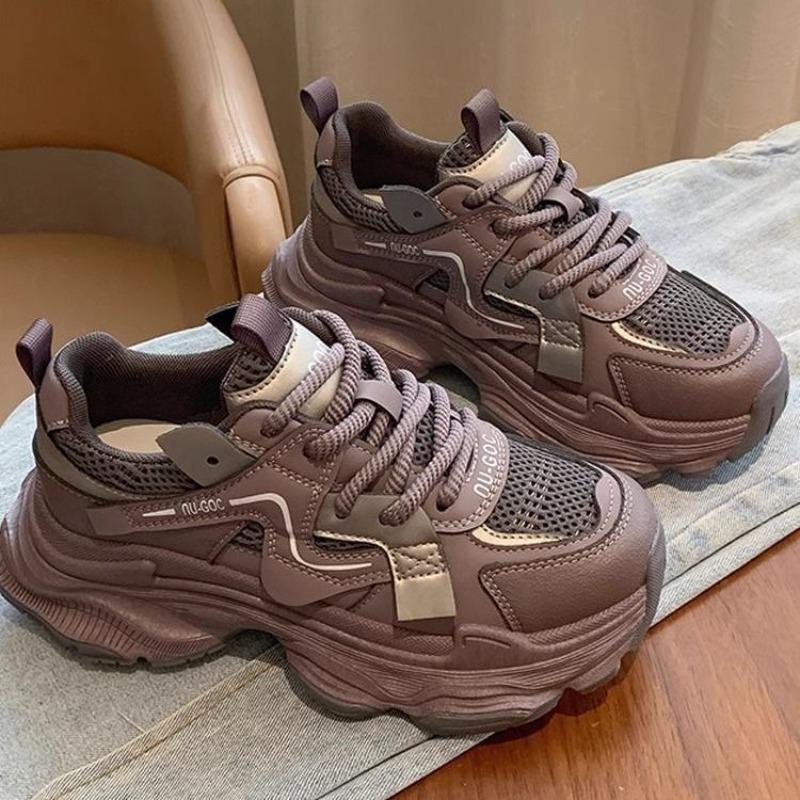 Dad shoes women's new spring and autumn models versatile thick-soled heightening casual women's shoes lightweight sports shoes