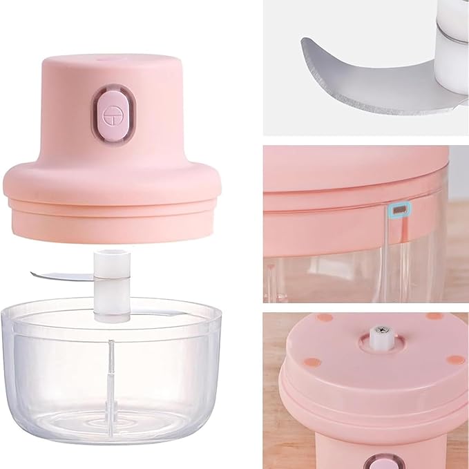 Electric Garlic Masher Kitchen Tool Easy To Clean Waterproof Vegetable Chopper Efficient Garlic Chopper For Fast Cooking Electric Food
