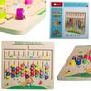 Wooden Educational Sorter Montessori Logic Puzzle Shapes Colors