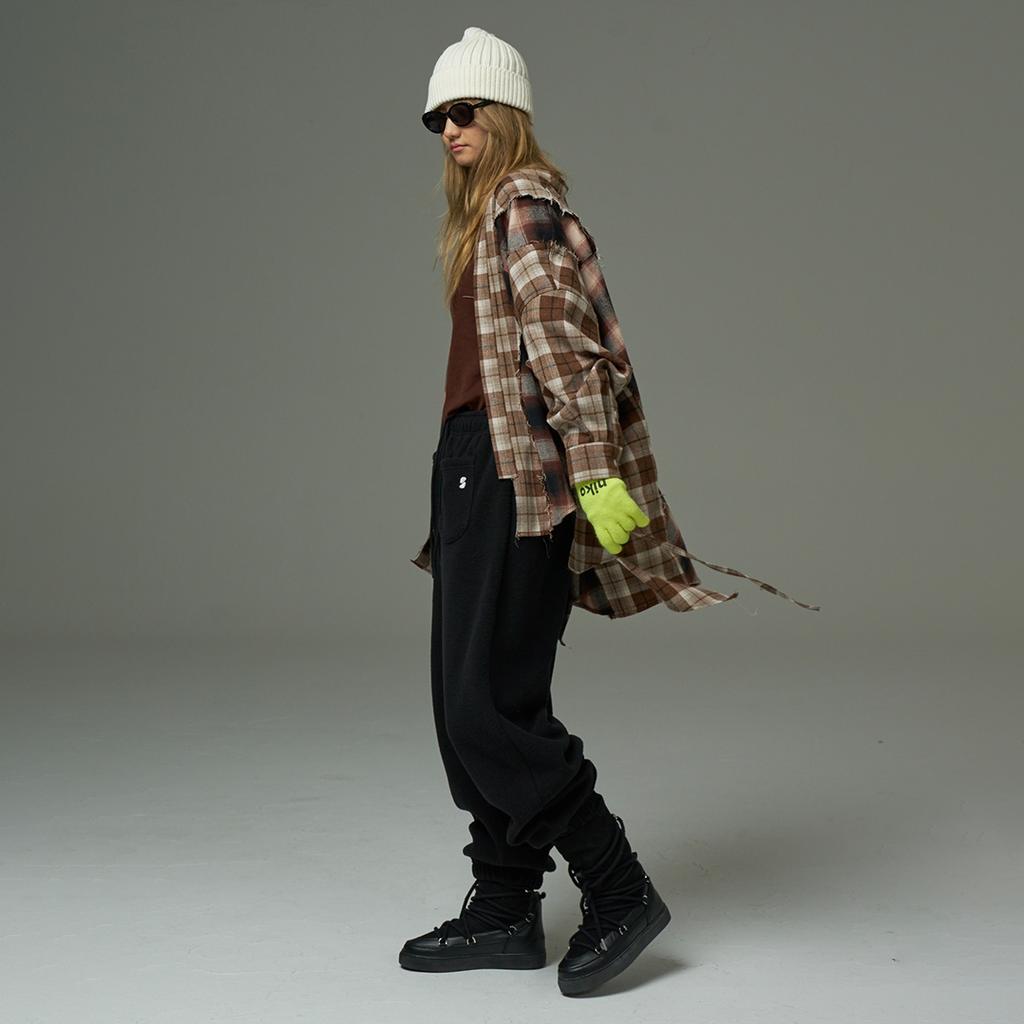SAAI Ashmatic Flannel Shirt Brown