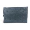 Medusa Pouch Bag Strap Clutch Bag Leather Black