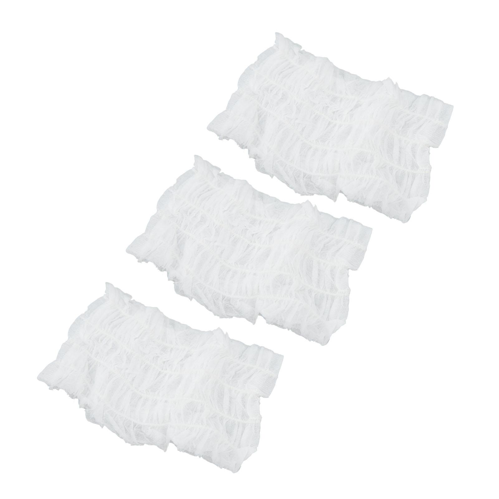 

100 шт. повязки на голову для спа-салона для лица из нетканого материала, эластичные повязки для макияжа, одноразовые белые