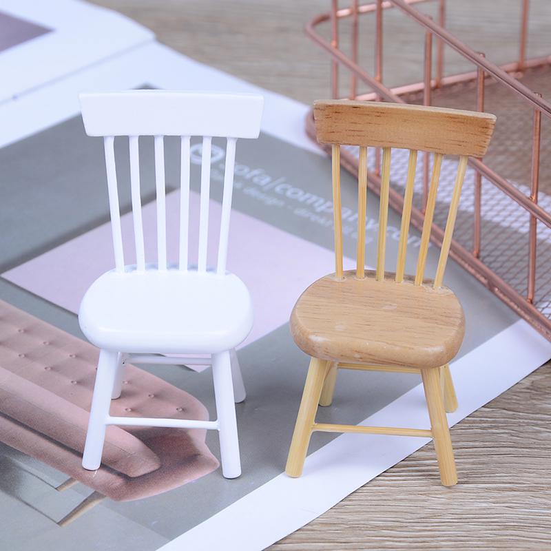 1:12 Dollhouse Miniature Dining Furniture Wooden Chair