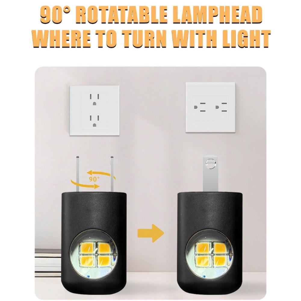 Dämmerung bis Morgengrauen Wand-Nachtlampe Stecker-Design Nachtlicht Stecker LED Raumlampe Badezimmerbeleuchtung