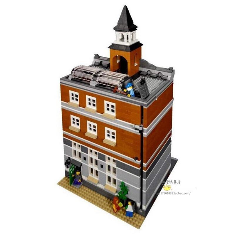 Compatible with LEGO Street View Building House Series 10224 City Hall Assembled Puzzle Building Blocks Boy Toy