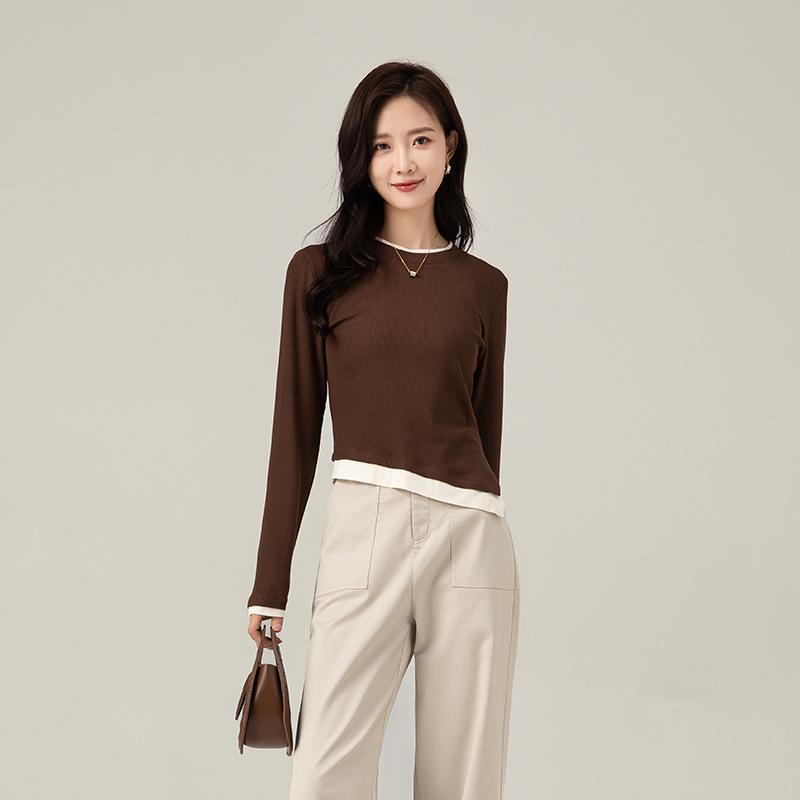 

Женская красная футболка с круглым вырезом Xinge Ankola - коллекция начала осени 2024 г. S