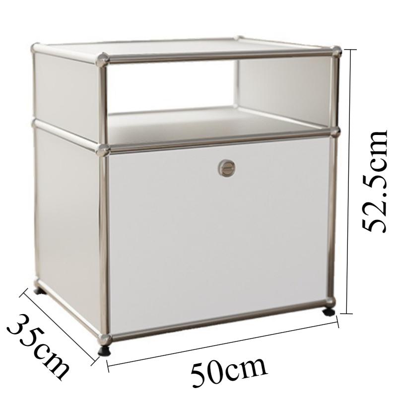 Modular Bedside Tables Stainless Steel Nightstands Luxury Bedroom Nightstand Modern Aesthetic Bedside Cabinet Storage Furniture