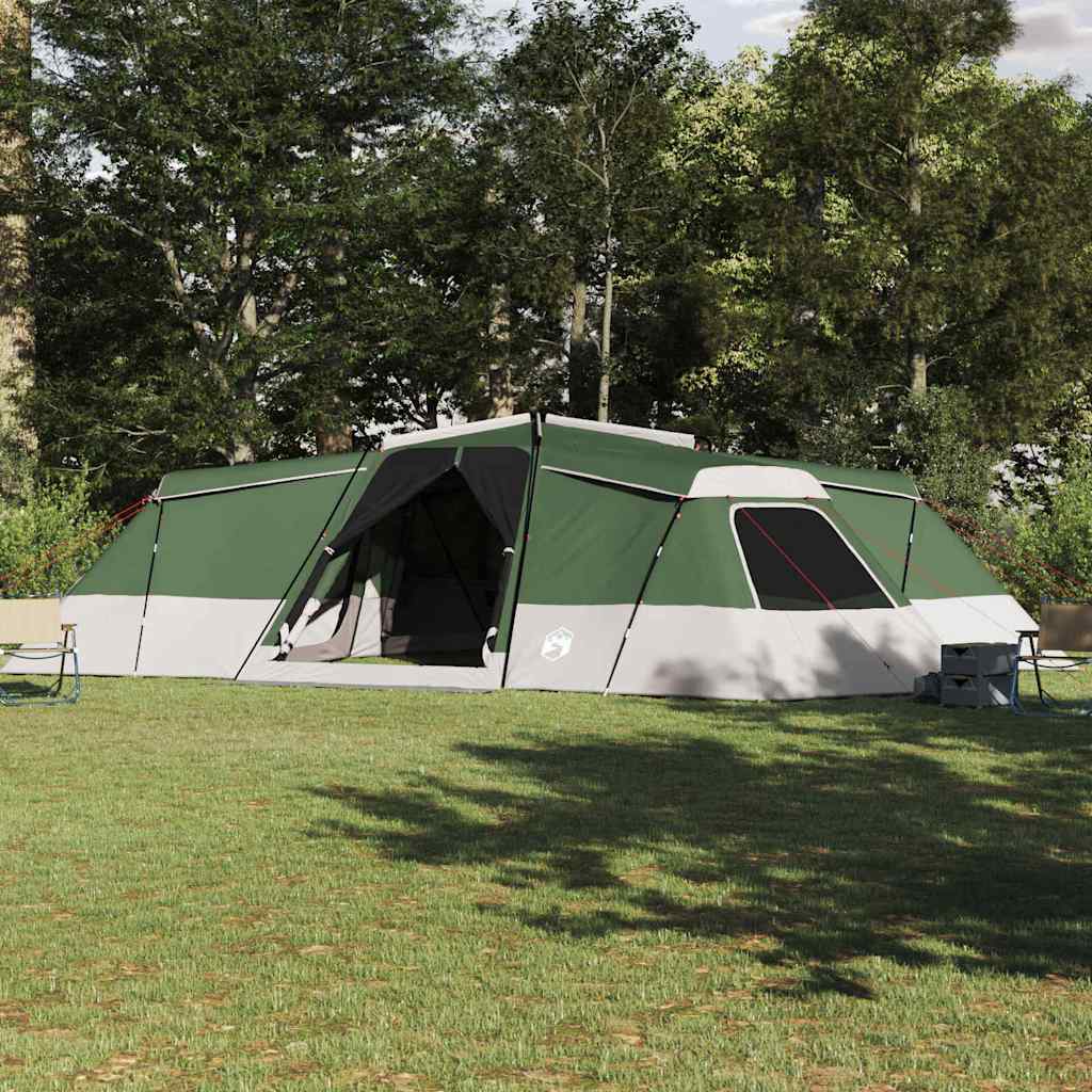 Family Tent with Roof and Storage Green 833 x 585 x 216 cm Taffeta