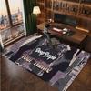 Deep Purple Personalized Crystal Velvet Carpet, Customized Name Text Soft Anti‑Slip Rug for Living Room Bedroom