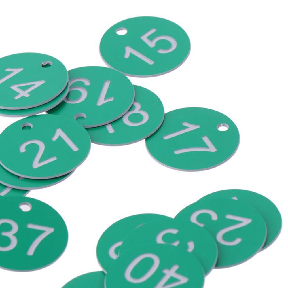 50 Stück Wackelige Restaurant-Wartenummern Leichte Kunststoff-Nummernschilder Restaurant