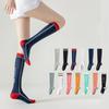 Sports muscle energy compression socks women's fitness running skipping rope pressure thin leg calf socks four seasons thin long tube sweat-absorbent