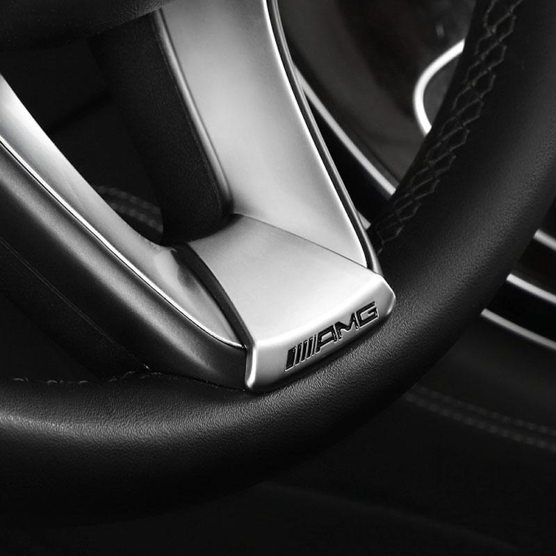 Car Steering Wheel Sticker Badge Interior Decoration For Mercedes Benz AMG GLC GLA GLB GLE GLS CLA W204 W205 W203 W169 W211 W212