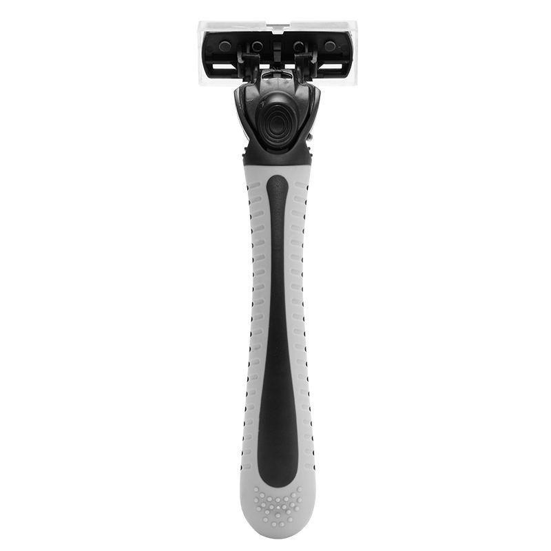Унисекс 6-лезвийная ручная бритва для бритья и удаления волос 1 handle + 1 blade чёрный