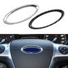 For Ford Focus 3 Mk3 2012-2014 Kuga Escape 13-15 Steering Wheel Circle Cover Sticker ABS Decoration Trim Interior Accessories