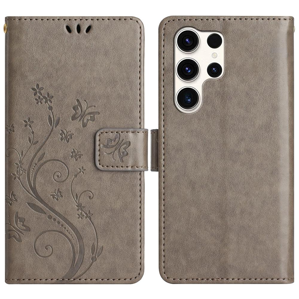 Pro pouzdro Samsung Galaxy S25 Ultra PU kůže Kryt peněženky na telefon s popruhem