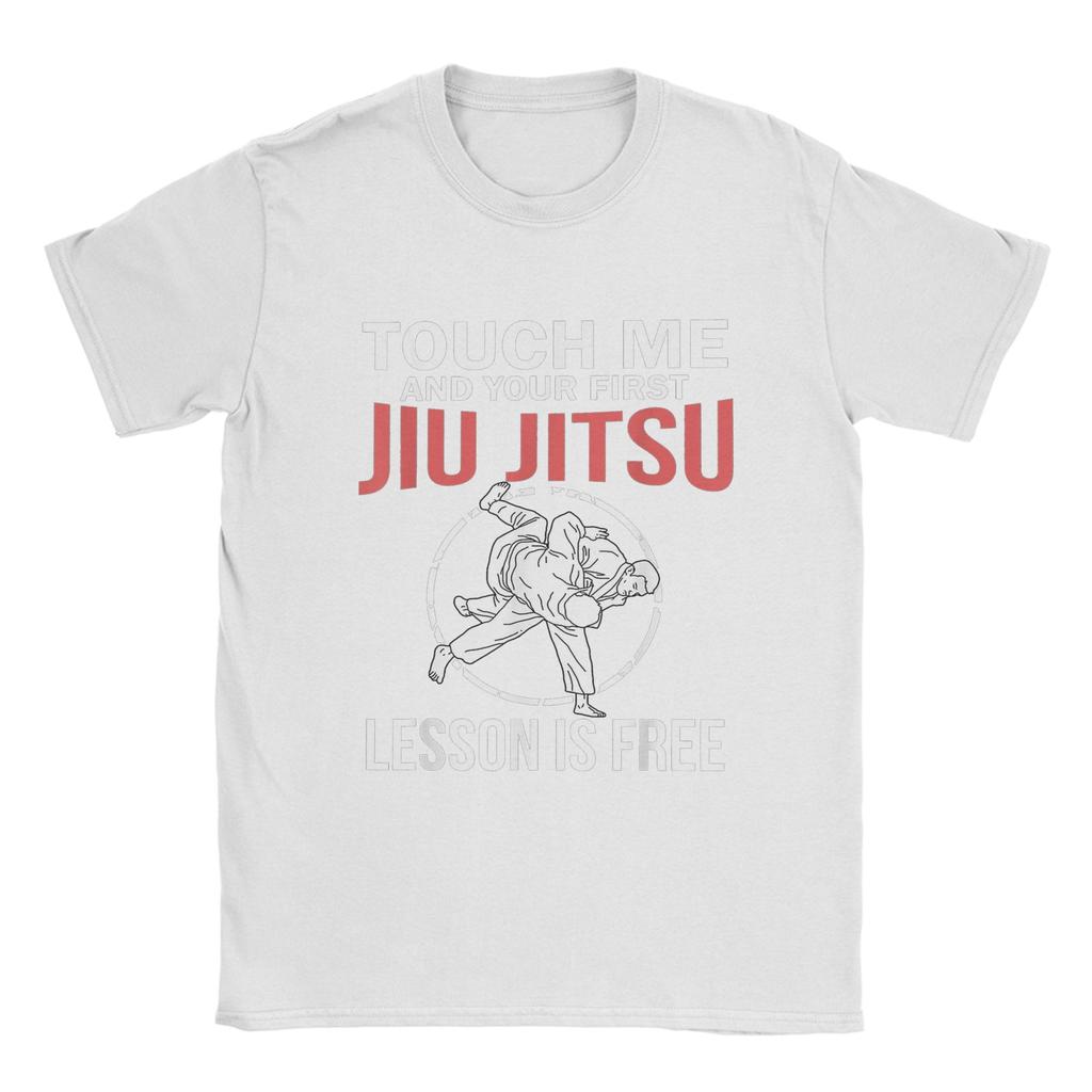 Jew Jitsu Jewish Meme TShirt Summer Touch Me Brazilian Jujitsu Fashion TShirts Men Cotton ONeck Top Tees