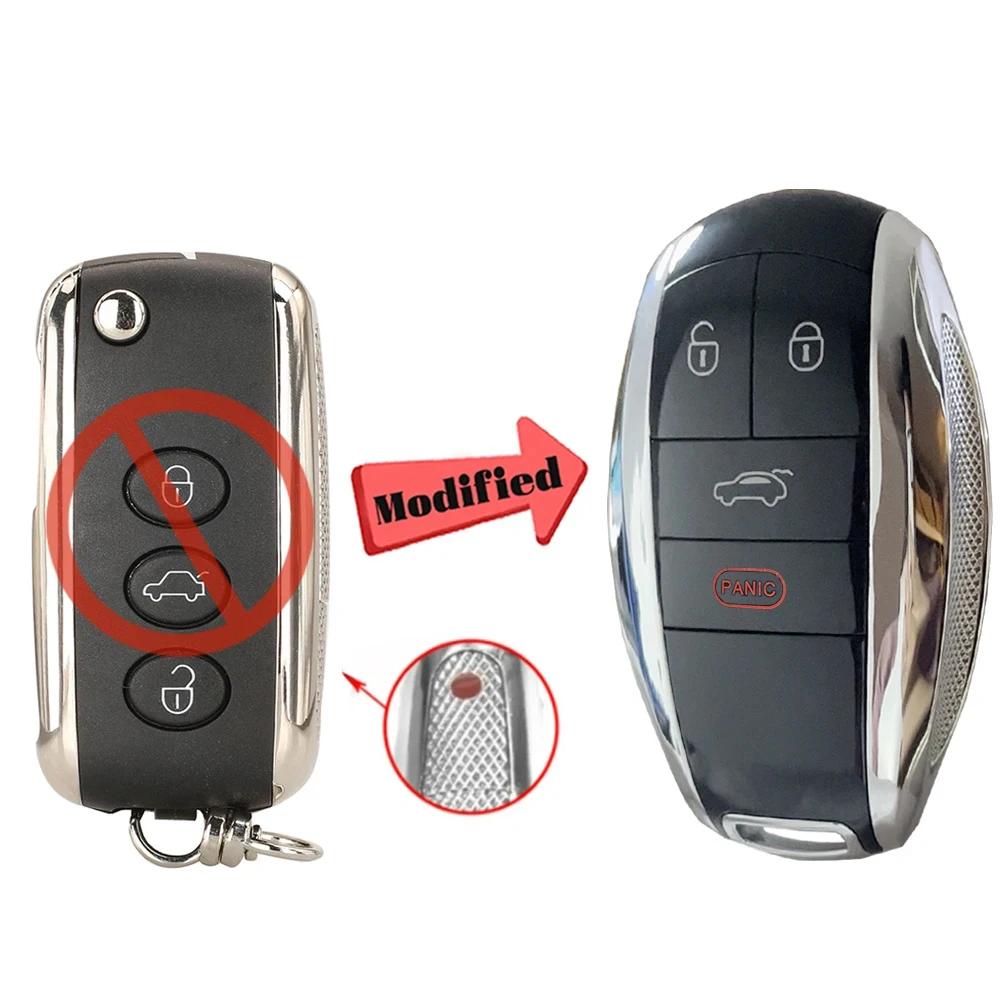 YOCASTY Capa de Chave Remota Dobrável Flip para Carro para Bentley Mulsanne Continental Hurtling GT Flying Spur KR55WK45032