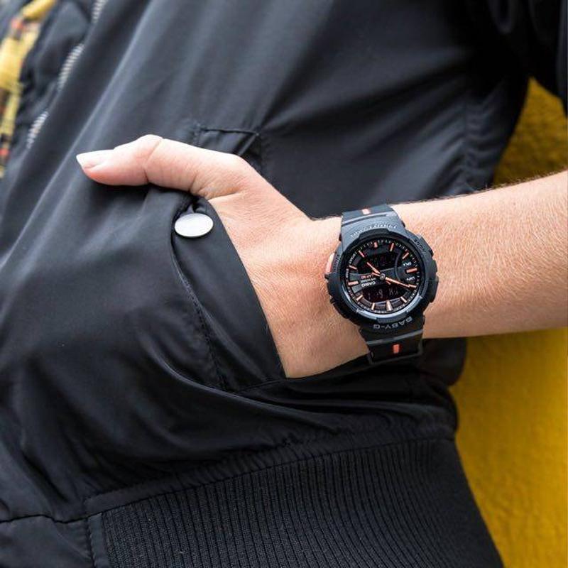Casio CASIOBABY-G series, fashionable and eye-catching two-color movement, quartz movement, resin strap, Japanese and Korean watch, BGA-240L-1A